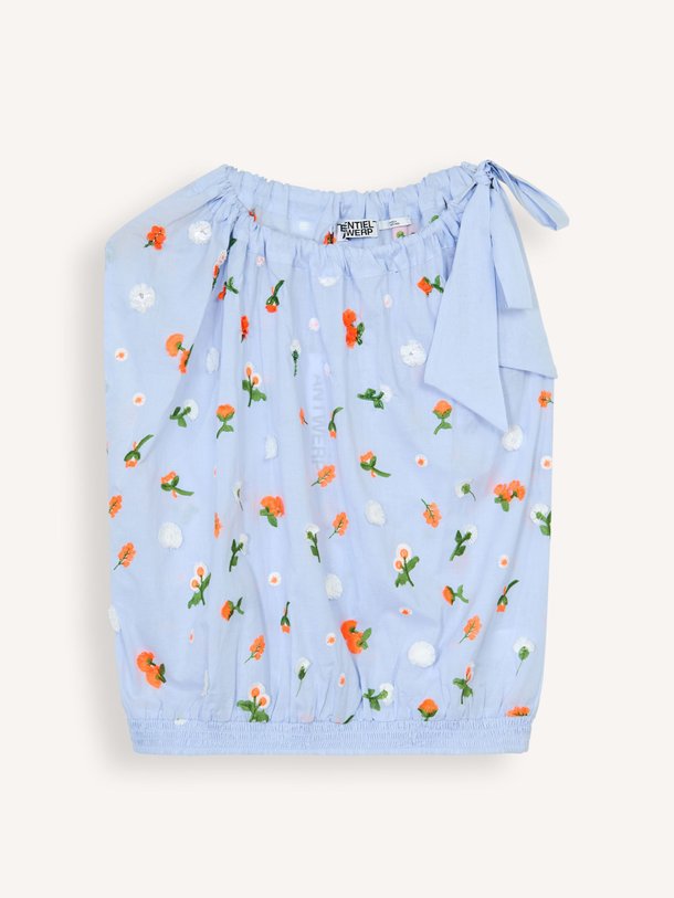 Ontdek de Jomme katoenen top van Essentiel Antwerp in de kleur Lichtblauw bij Orangebag. Op werkdagen voor 21:45 besteld, morgen in huis.