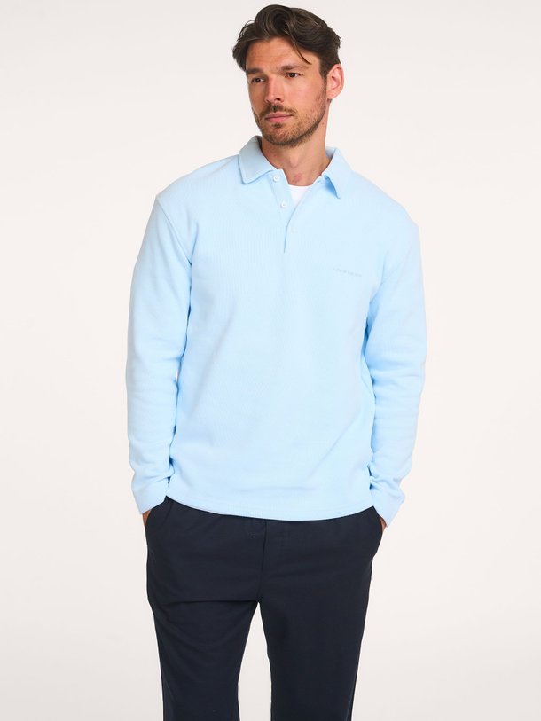 Ontdek de Erato katoenmix polo sweater van Law of the Sea in de kleur Blauw bij Orangebag. Op werkdagen voor 21:45 besteld, morgen in huis.