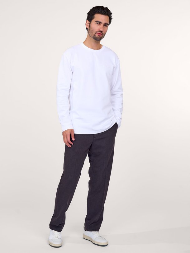 Ontdek de Nat katoenmix logo longsleeve van NN.07 in de kleur wit bij Orangebag. Op werkdagen voor 21:45 besteld, morgen in huis.