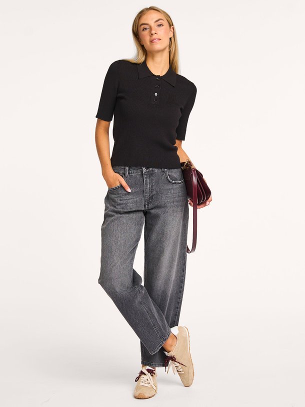 Ontdek de Baloo high waist barrel fit jeans van My Essential Wardrobe in de kleur donkergrijs bij Orangebag. Op werkdagen voor 21:45 besteld, morgen in huis.