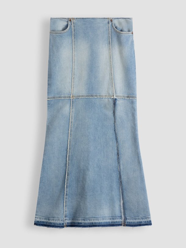 Re/Done Column - Katoenmix Patchwork Rok - Blauw Ontdek de Column katoenmix patchwork rok van Re/Done in de kleur blauw bij Orangebag. Op werkdagen voor 21:45 besteld, morgen in huis.