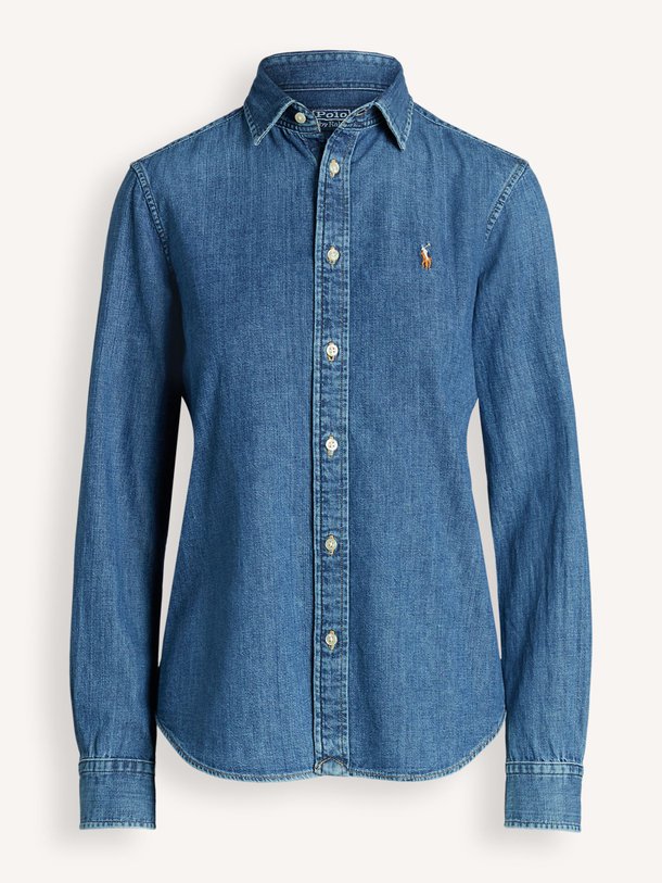 Ralph Lauren Denim Blouse - Donkerblauw Ontdek de Denim blouse van Ralph Lauren in de kleur donkerblauw bij Orangebag. Op werkdagen voor 21:45 besteld, morgen in huis.