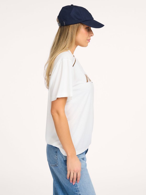 Modstrom Aroob modalmix T-shirt met print - Wit Ontdek de Aroob modalmix T-shirt met print van Modstrom in de kleur Wit bij Orangebag. Op werkdagen voor 21:45 besteld, morgen in huis.