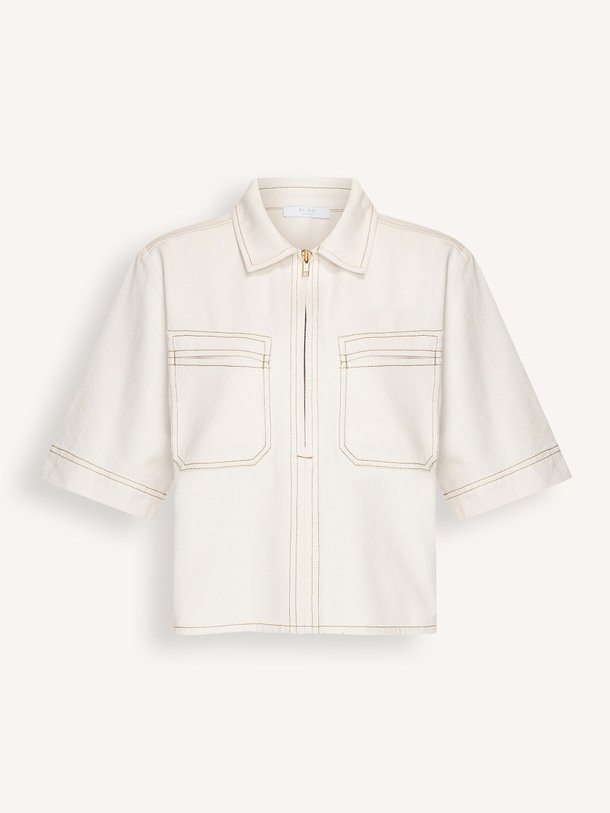 Ontdek de Philipe katoenen twill top van By-Bar in de kleur Off-white bij Orangebag. Op werkdagen voor 21:45 besteld, morgen in huis.