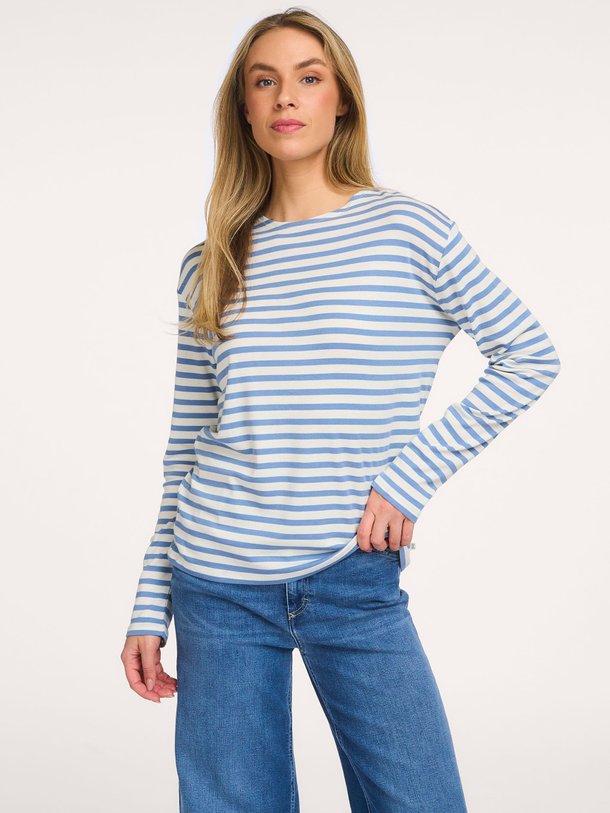 Ontdek de Katoenmix gestreepte longsleeve van Closed bij Orangebag. Op werkdagen voor 21:45 besteld, morgen in huis.