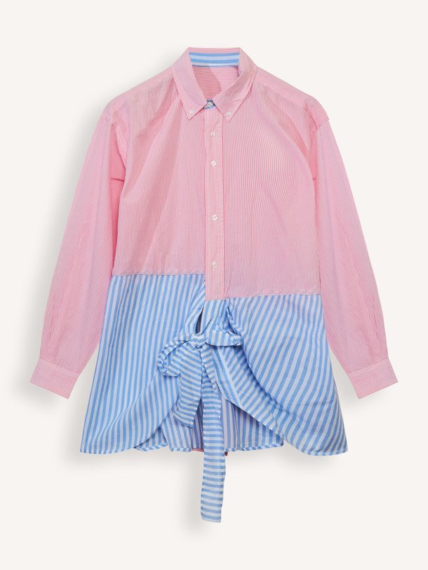 Ontdek de Patric katoenen gestreepte blouse jurk van Mes Demoiselles in de kleur roze bij Orangebag. Op werkdagen voor 21:45 besteld, morgen in huis.