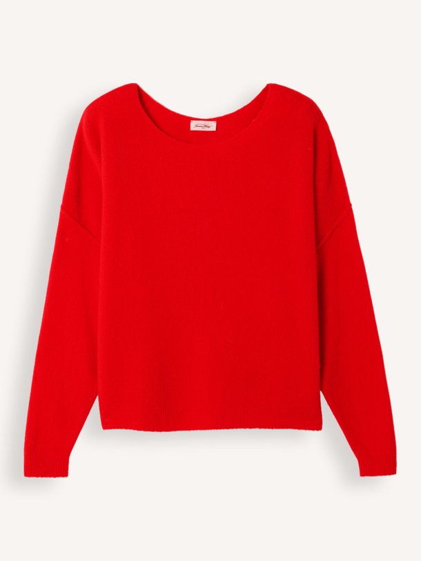 Ontdek de Damsville wolmix trui van American Vintage in de kleur Rood bij Orangebag. Op werkdagen voor 21:45 besteld, morgen in huis.