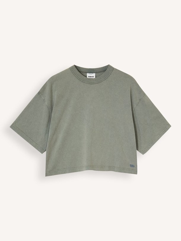 Ontdek de Voss katoenen T-shirt van Bellerose in de kleur Grijsgroen bij Orangebag. Op werkdagen voor 21:45 besteld, morgen in huis.