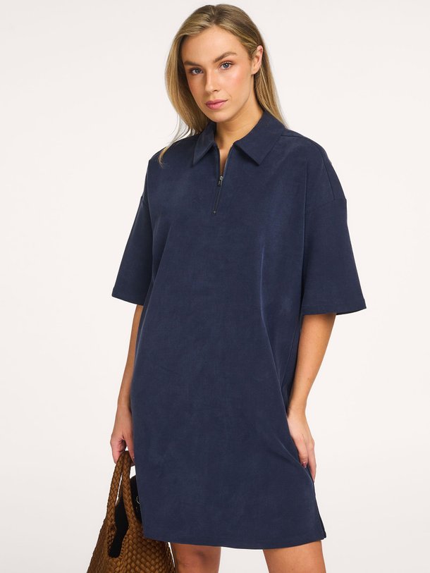 Ontdek de Lyocellmix polo jurk van Yaya in de kleur Donkerblauw bij Orangebag. Op werkdagen voor 21:45 besteld, morgen in huis.