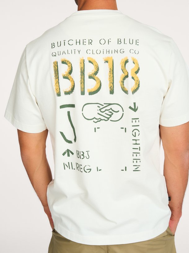 Ontdek de Army Elphin Loose Tee van Butcher of Blue bij Orangebag. Op werkdagen voor 21:45 besteld, morgen in huis.