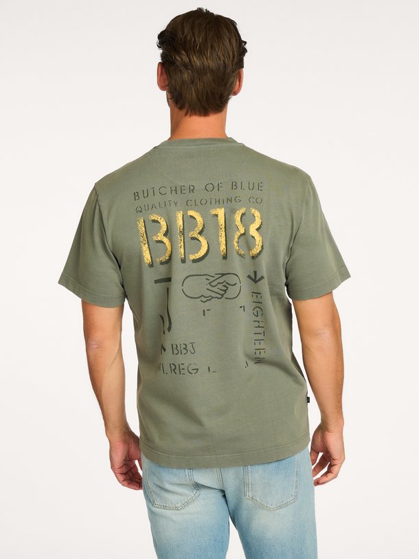 Ontdek de Army Elphin Loose Tee van Butcher of Blue bij Orangebag. Op werkdagen voor 21:45 besteld, morgen in huis.