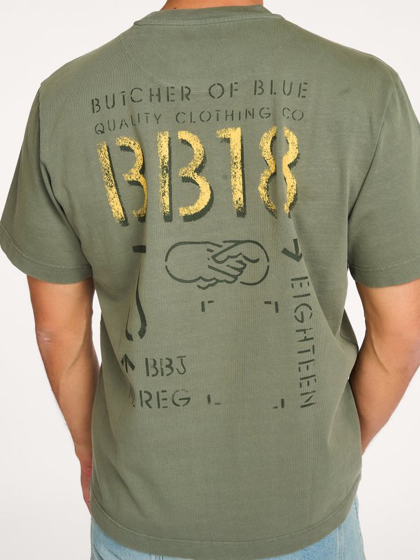 Ontdek de Army Elphin Loose Tee van Butcher of Blue bij Orangebag. Op werkdagen voor 21:45 besteld, morgen in huis.