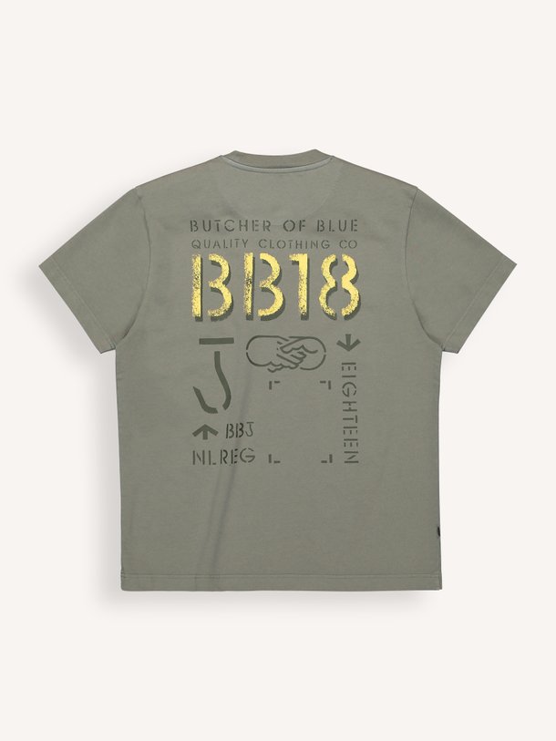 Ontdek de Army Elphin Loose Tee van Butcher of Blue bij Orangebag. Op werkdagen voor 21:45 besteld, morgen in huis.