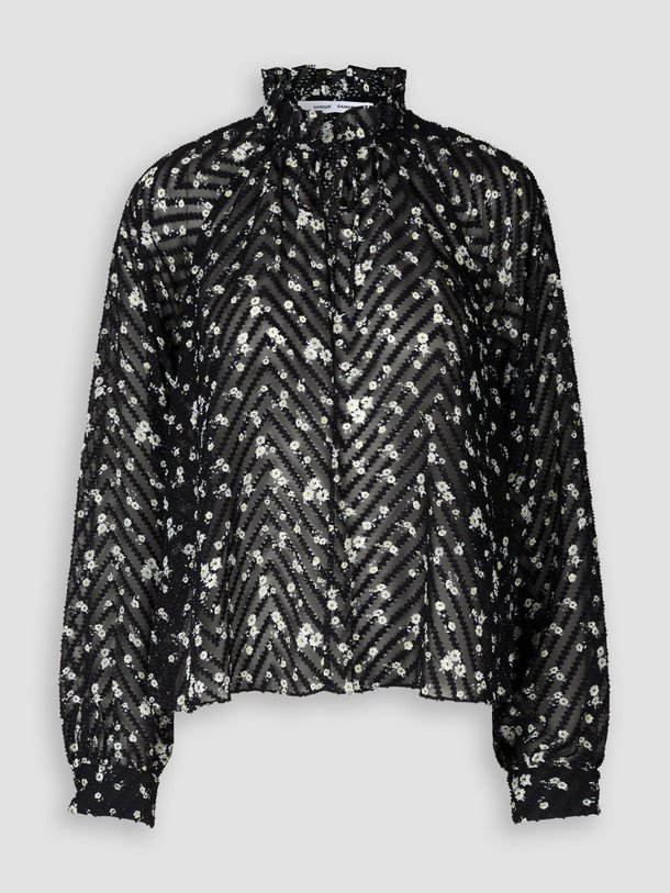 Ontdek de Karookhi geweven top met dessin van Samsoe Samsoe in de kleur zwart bij Orangebag. Op werkdagen voor 21:45 besteld, morgen in huis.