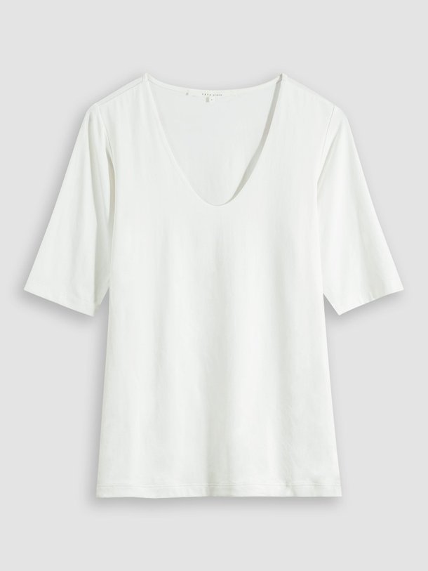 Ontdek de Super soft jersey T-shirt van Yaya in de kleur off-white bij Orangebag. Op werkdagen voor 21:45 besteld, morgen in huis.