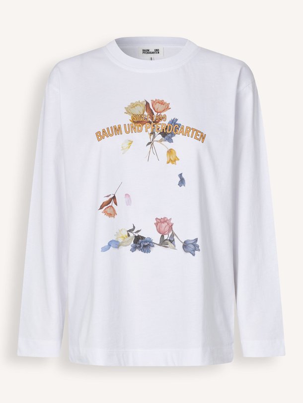 Ontdek de Jeevona organic cotton longsleeve met print van Baum und Pferdgarten in de kleur Wit bij Orangebag. Op werkdagen voor 21:45 besteld, morgen in huis.