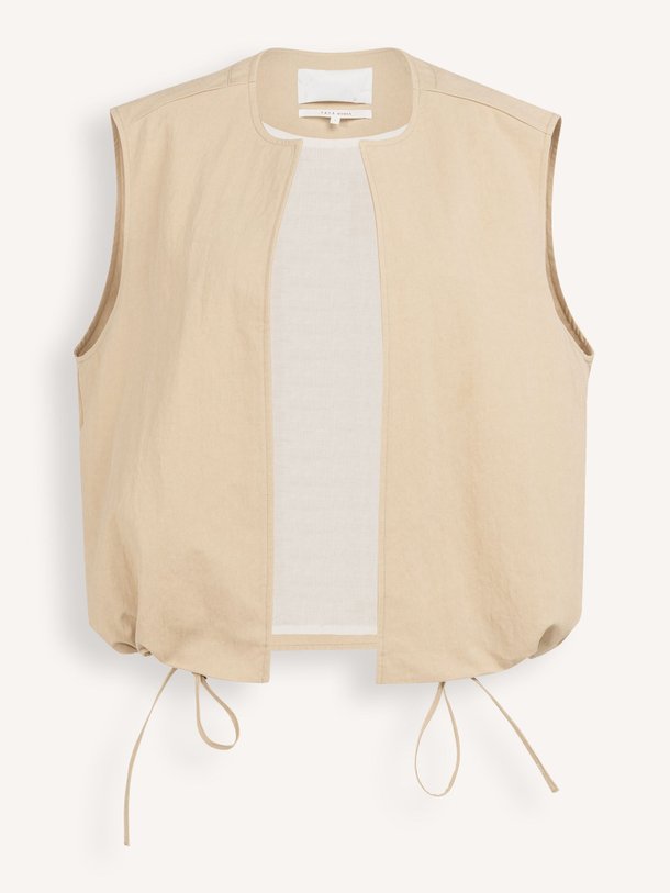 Ontdek de Katoenmix gilet van Yaya in de kleur Beige bij Orangebag. Op werkdagen voor 21:45 besteld, morgen in huis.