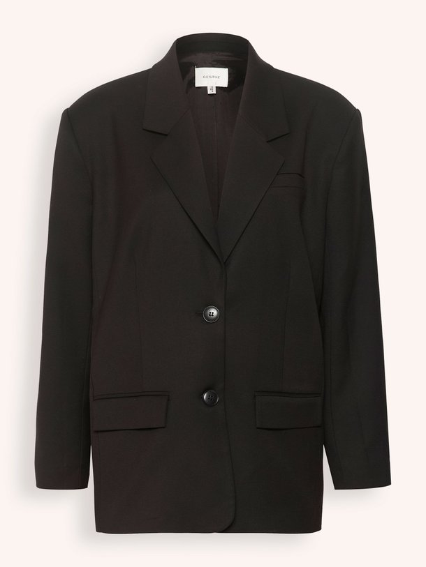 Ontdek de Paula viscosemix oversized blazer van Gestuz in de kleur zwart bij Orangebag. Op werkdagen voor 21:45 besteld, morgen in huis.