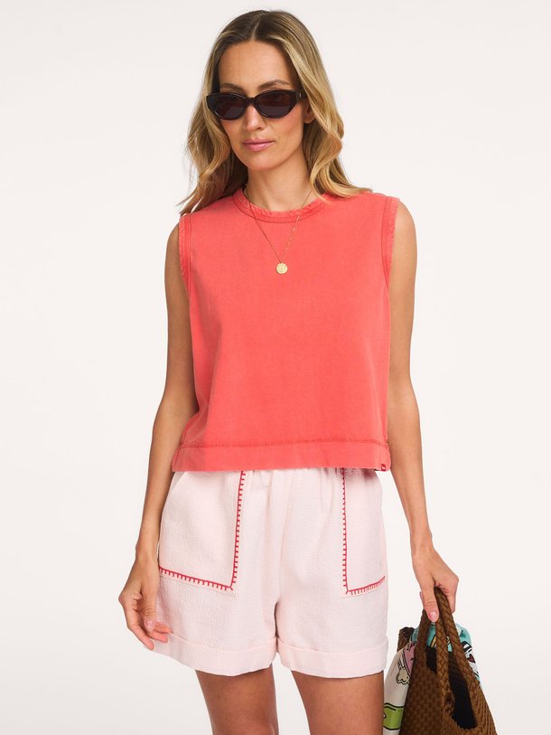 Ontdek de Celestea organic cotton short van Frnch in de kleur Lichtroze bij Orangebag. Op werkdagen voor 21:45 besteld, morgen in huis.