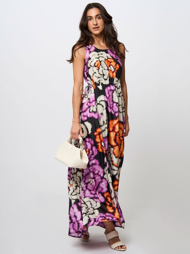 Ontdek de Flowers zijden maxi jurk van Essentiel Antwerp in de kleur paars bij Orangebag. Op werkdagen voor 21:45 besteld, morgen in huis.