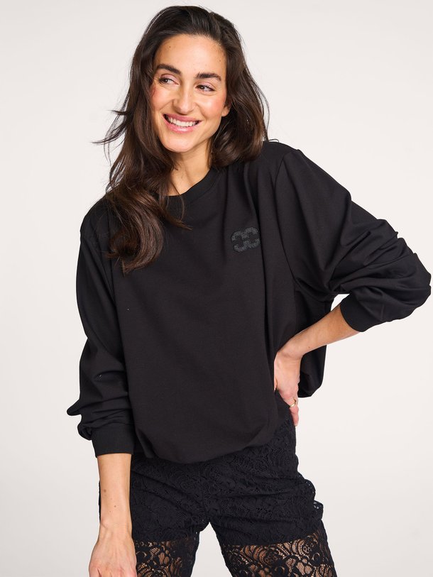 Ontdek de Monty viscosemix balloon sweater van Co'Couture in de kleur zwart bij Orangebag. Op werkdagen voor 21:45 besteld, morgen in huis.