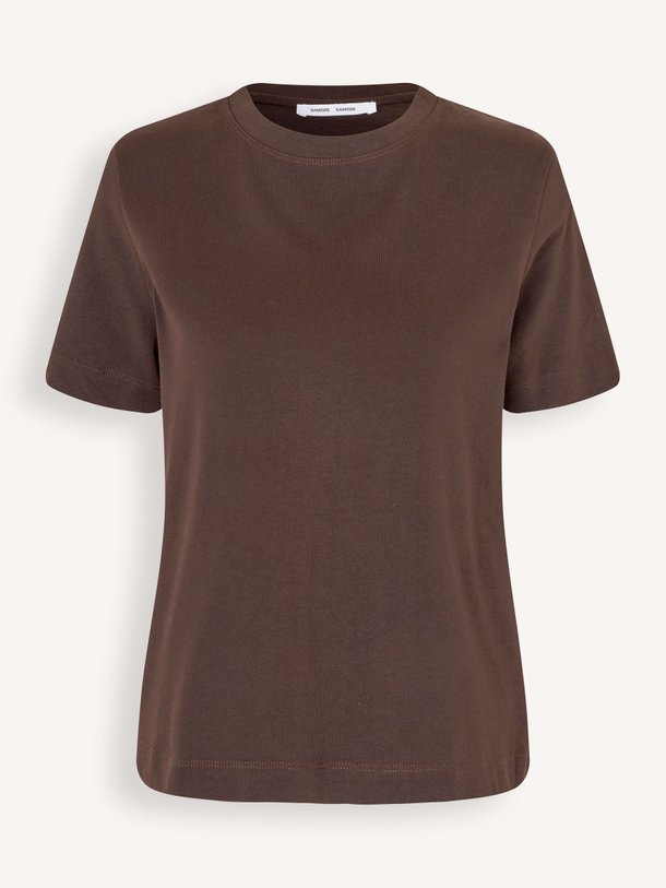 Ontdek de Camino organic cotton T-shirt van Samsoe Samsoe in de kleur donkerbruin bij Orangebag. Op werkdagen voor 21:45 besteld, morgen in huis.