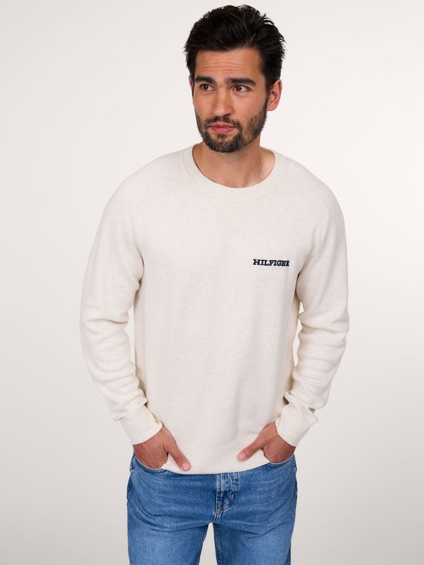 Ontdek de Katoenen gemêleerde trui van Tommy Hilfiger in de kleur ecru bij Orangebag. Op werkdagen voor 21:45 besteld, morgen in huis.