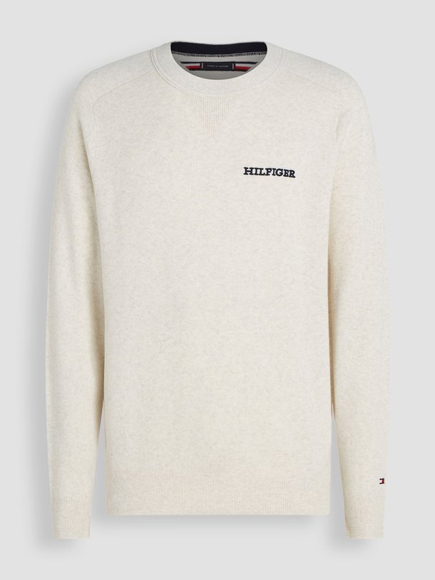 Ontdek de Katoenen gemêleerde trui van Tommy Hilfiger in de kleur ecru bij Orangebag. Op werkdagen voor 21:45 besteld, morgen in huis.