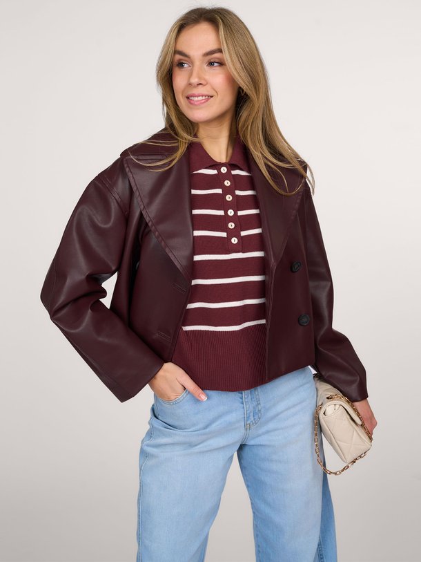 Ontdek de Malva katoenen polo met gestreept dessin van Modstrom in de kleur bruin bij Orangebag. Op werkdagen voor 21:45 besteld, morgen in huis.