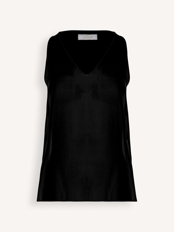 Ontdek de Luster lyocellmix top van Devotion in de kleur Zwart bij Orangebag. Op werkdagen voor 21:45 besteld, morgen in huis.