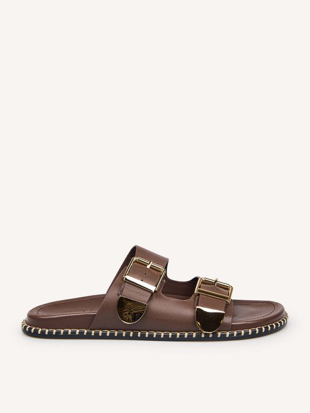 Ontdek de Hidra lederen slippers van Toral in de kleur Bruin bij Orangebag. Op werkdagen voor 21:45 besteld, morgen in huis.