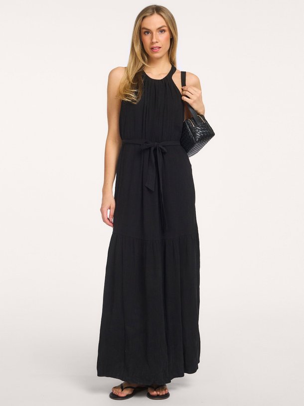 Ontdek de Boipeba lyocell/viscosemix jurk van Frnch in de kleur Zwart bij Orangebag. Op werkdagen voor 21:45 besteld, morgen in huis.