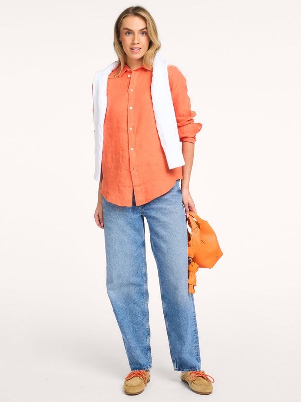 Ontdek de Linnen blouse van Ralph Lauren in de kleur Oranje bij Orangebag. Op werkdagen voor 21:45 besteld, morgen in huis.
