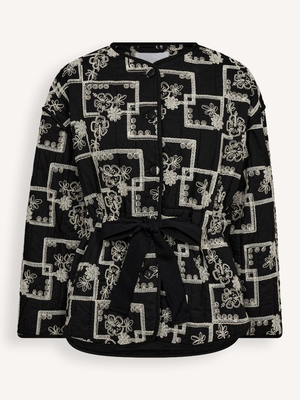 Ontdek de Katoenen jasje met borduursel van Co'Couture in de kleur zwart bij Orangebag. Op werkdagen voor 21:45 besteld, morgen in huis.