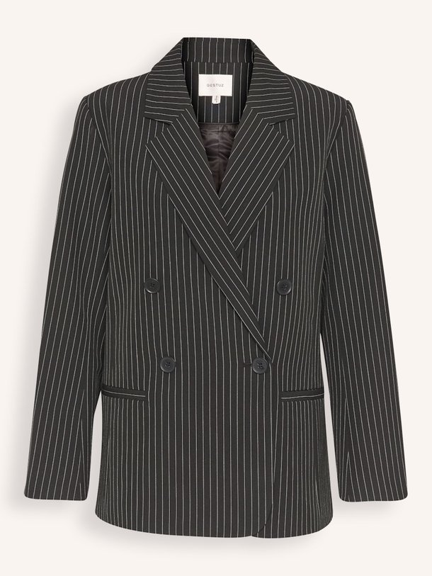 Ontdek de Joelle viscosemix blazer met krijtstreep van Gestuz in de kleur zwart bij Orangebag. Op werkdagen voor 21:45 besteld, morgen in huis.