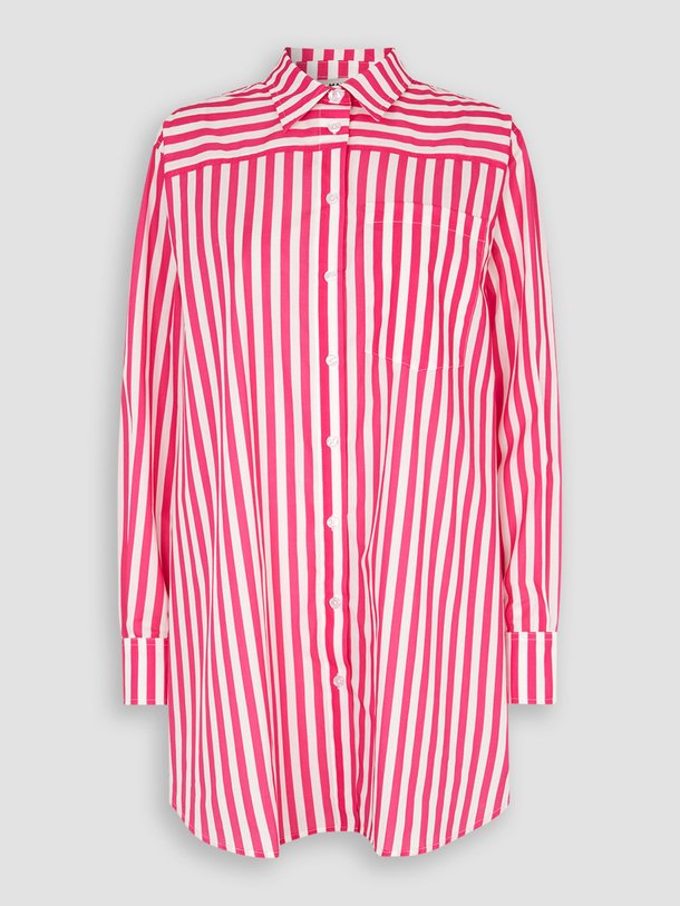 Ontdek de Nuella organic cotton poplin blouse van Mads Norgaard in de kleur roze bij Orangebag. Op werkdagen voor 21:45 besteld, morgen in huis.