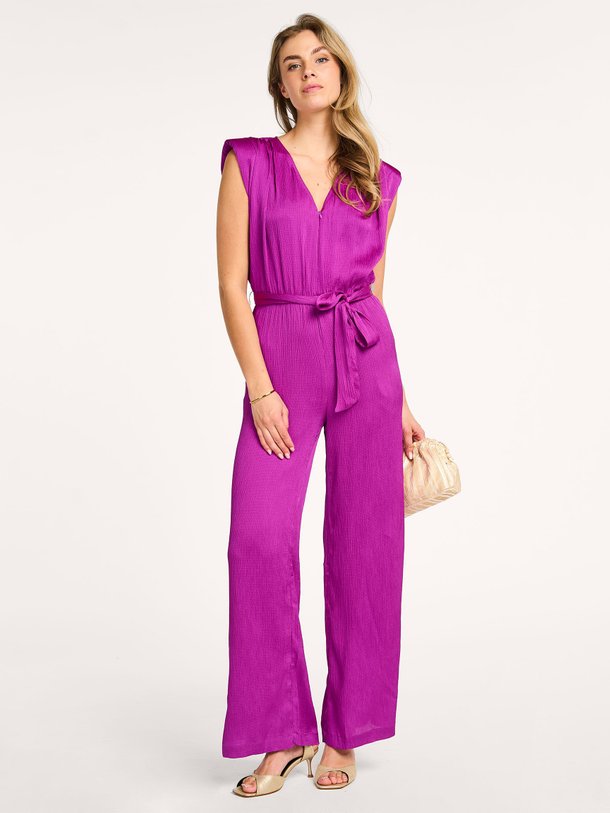Ontdek de Taylor geweven jumpsuit van Suncoo in de kleur fuchsia bij Orangebag. Op werkdagen voor 21:45 besteld, morgen in huis.