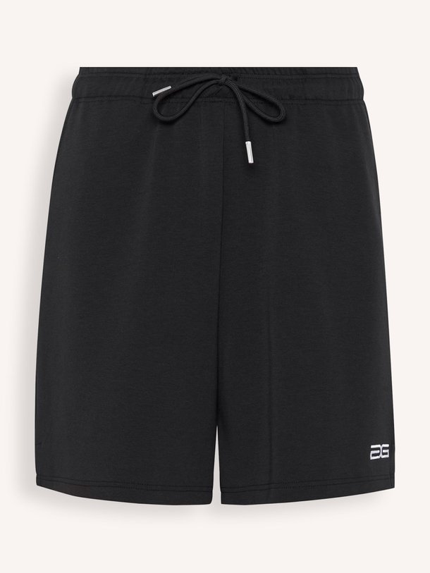 Ontdek de Imina katoenmix logo short van Gestuz in de kleur zwart bij Orangebag. Op werkdagen voor 21:45 besteld, morgen in huis.