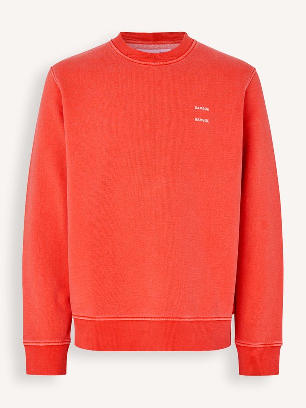 Ontdek de Sajoel organic cottonmix logo sweater van Samsoe Samsoe in de kleur Rood bij Orangebag. Op werkdagen voor 21:45 besteld, morgen in huis.