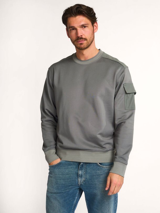 Ontdek de Functional katoenmix sweater van Boss in de kleur Groen bij Orangebag. Op werkdagen voor 21:45 besteld, morgen in huis.