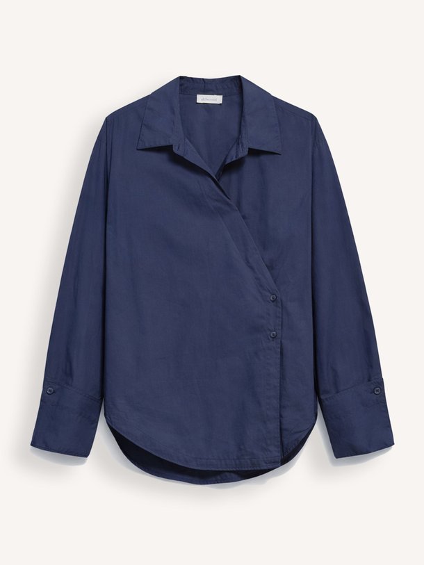 Ontdek de Maud organic cotton blouse van Alchemist in de kleur Donkerblauw bij Orangebag. Op werkdagen voor 21:45 besteld, morgen in huis.