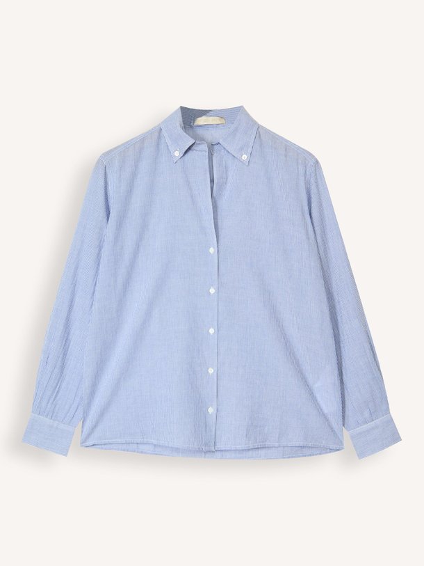 Ontdek de Druyat katoenen gestreepte blouse van Vanessa Bruno in de kleur Blauw bij Orangebag. Op werkdagen voor 21:45 besteld, morgen in huis.