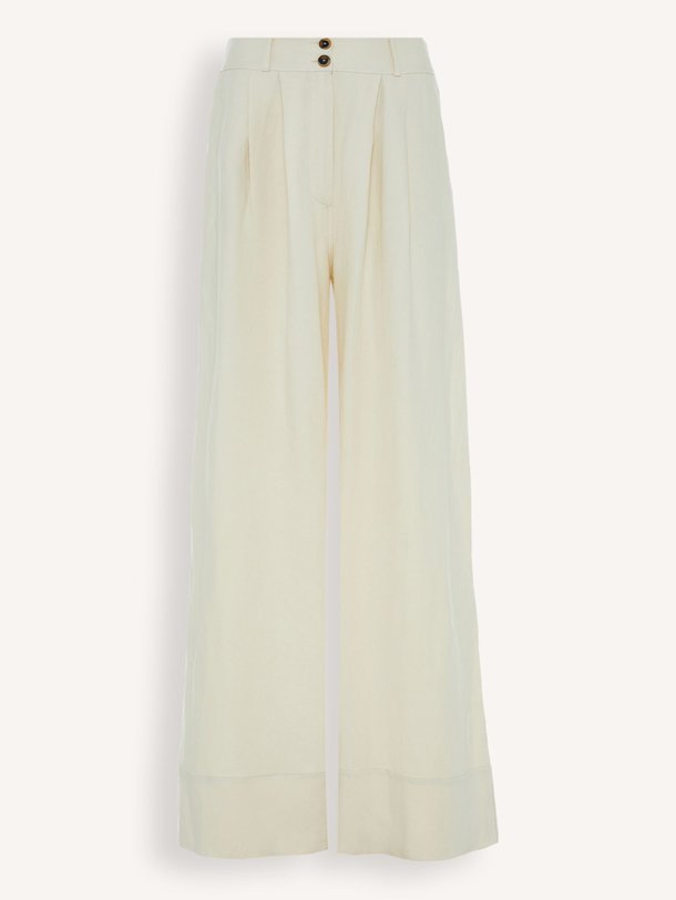 Ontdek de Noble viscose/linnenmix broek van Devotion in de kleur ecru bij Orangebag. Op werkdagen voor 21:45 besteld, morgen in huis.