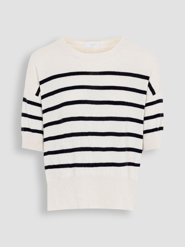 Ontdek de Holly wolmix gestreepte top van By-Bar in de kleur ecru bij Orangebag. Op werkdagen voor 21:45 besteld, morgen in huis.