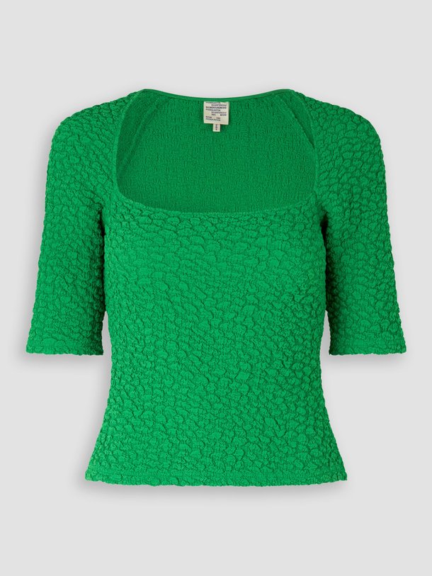 Ontdek de Javeah geweven top met structuur van Baum und Pferdgarten in de kleur groen bij Orangebag. Op werkdagen voor 21:45 besteld, morgen in huis.