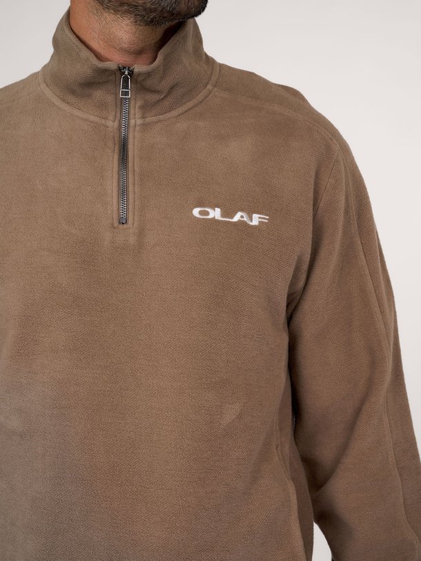 Ontdek de Katoenen fleece sweater van OLAF in de kleur lichtbruin bij Orangebag. Op werkdagen voor 21:45 besteld, morgen in huis.