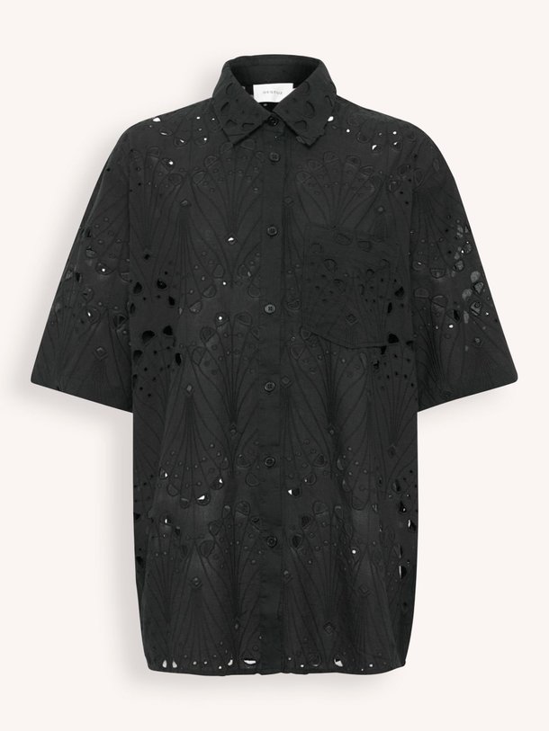 Ontdek de Baylor katoenen broderie blouse van Gestuz in de kleur zwart bij Orangebag. Op werkdagen voor 21:45 besteld, morgen in huis.