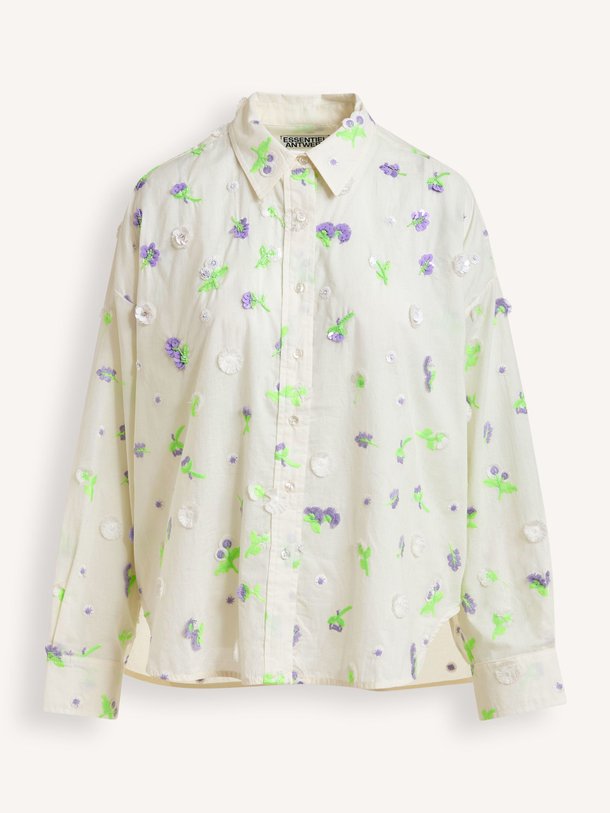 Ontdek de Jimena katoenen blouse van Essentiel Antwerp in de kleur Off-white bij Orangebag. Op werkdagen voor 21:45 besteld, morgen in huis.