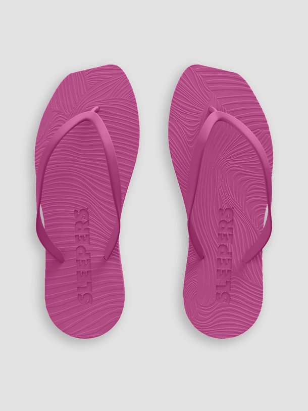 Ontdek de Tapered rubberen slippers van Sleepers in de kleur fuchsia bij Orangebag. Op werkdagen voor 21:45 besteld, morgen in huis.