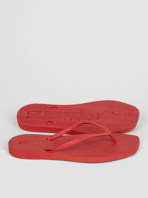 Ontdek de Tapered rubberen slippers van Sleepers in de kleur rood bij Orangebag. Op werkdagen voor 21:45 besteld, morgen in huis.